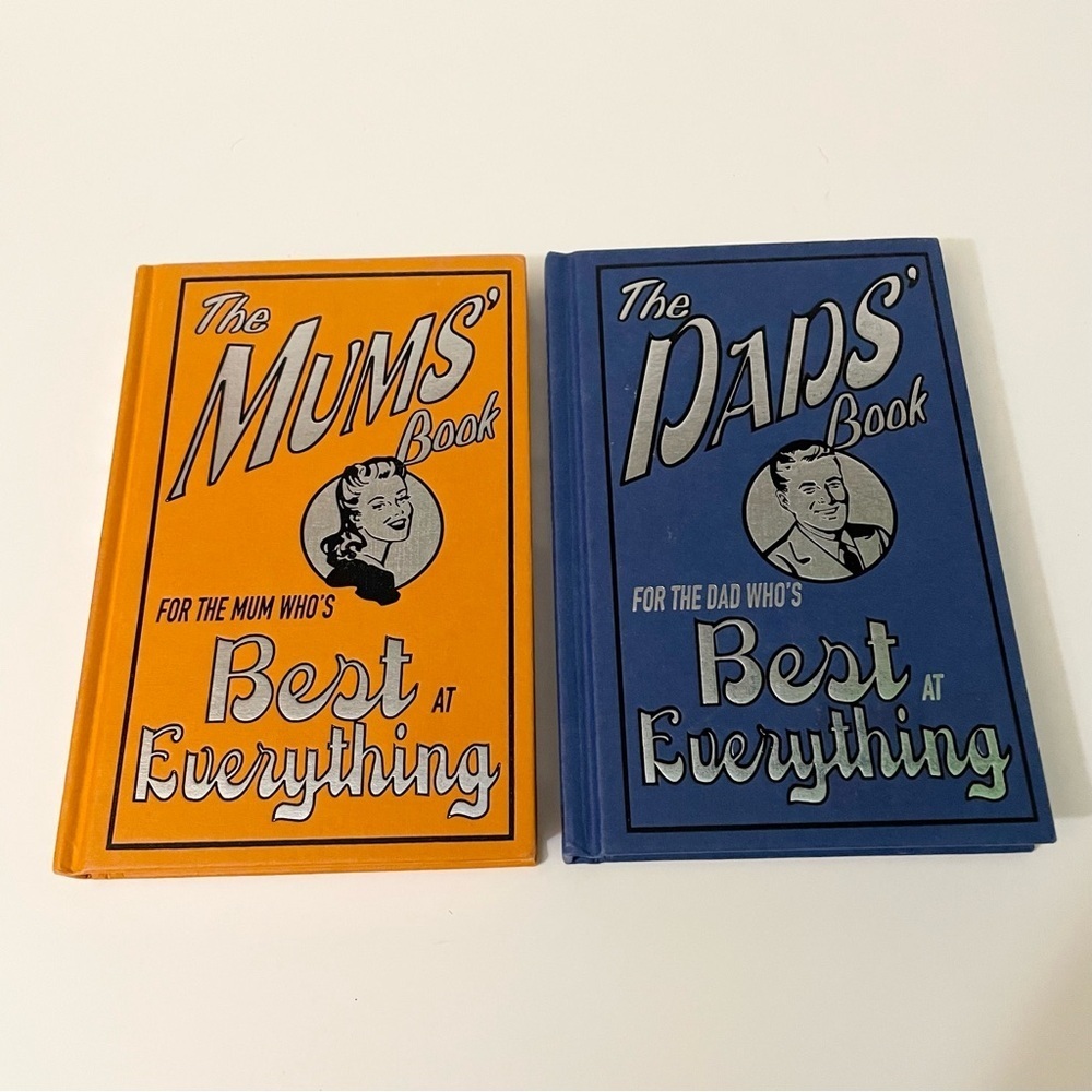The Dads and Mums Book Who's Best at Everything Hardcover Lot of 2 Books